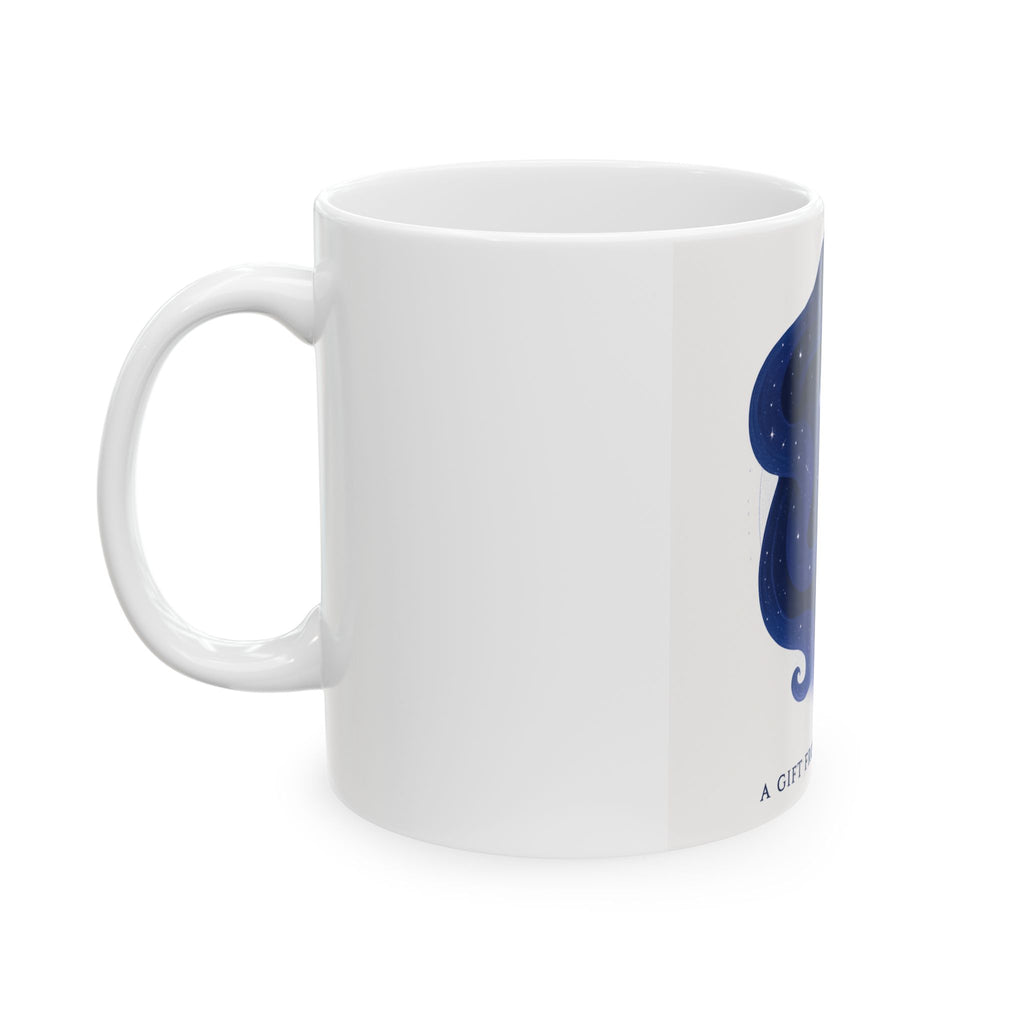 Cosmic Gift Ceramic Mug, Perfect for Coffee Lovers, Unique Astrology Gift, Motivational Mug, Spiritual Energy Cup, Birthday Gift