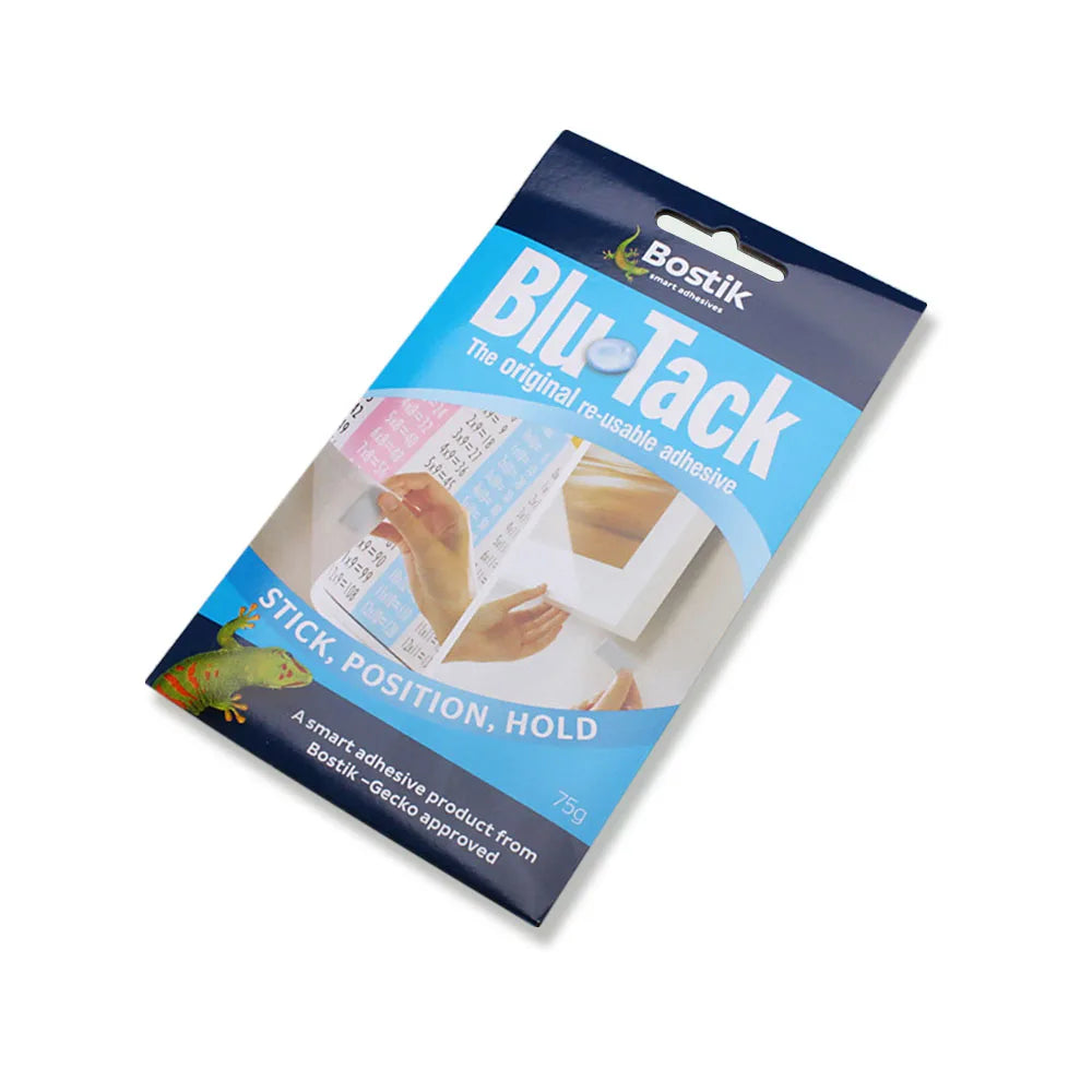 Blu Tack Multipurpose Adhesive Clay Reusable Adhesive for Hearing Aid Repairing IEM DIY Removable Adhesive Putty Tabs 75g