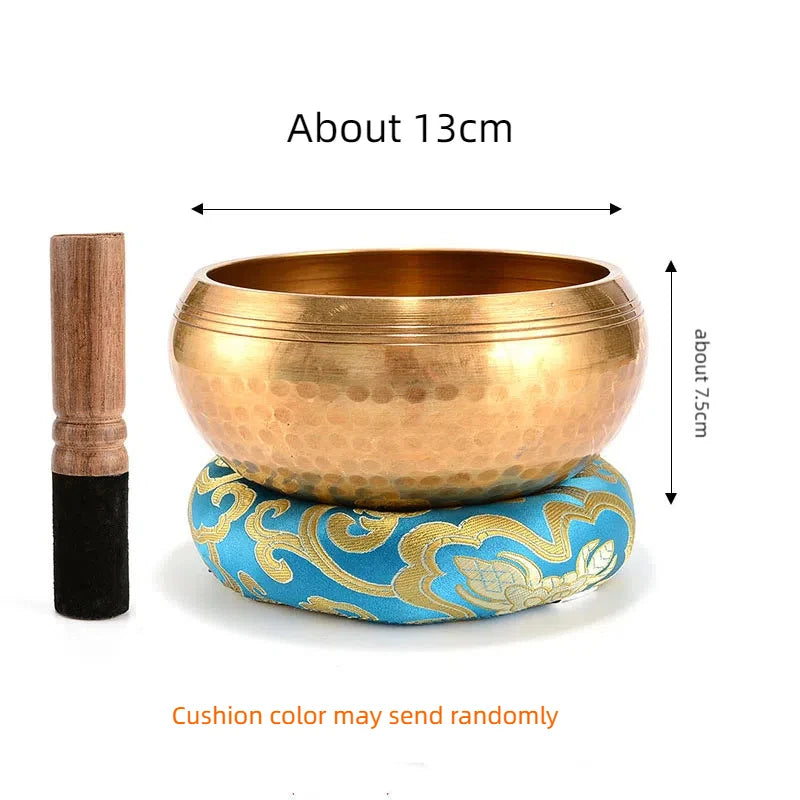 1 Pc Tibetan Singing Bowl 13/15/17/20CM Options Large Handmade Brass Metal Sound Bowl Yoga Chanting Meditation Buddhism Healing