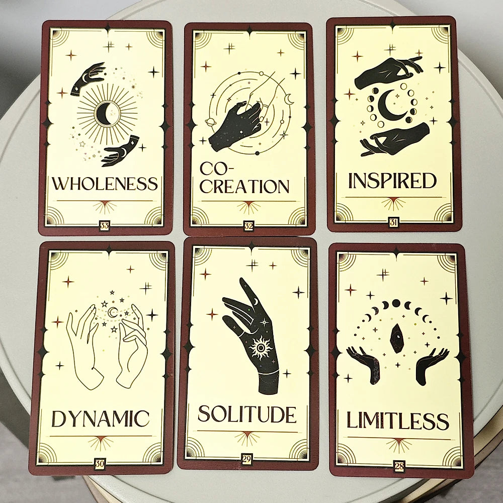 Manifestation Oracle Deck 33 Card Oracle Deck 10.3*6cm Manifest Your Dreams, Find Your Purpose, Tarot for The Soul