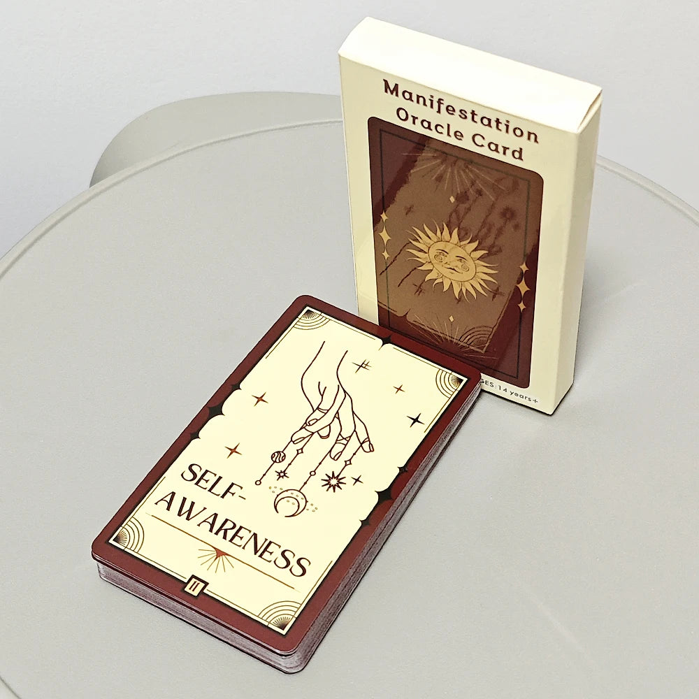 Manifestation Oracle Deck 33 Card Oracle Deck 10.3*6cm Manifest Your Dreams, Find Your Purpose, Tarot for The Soul