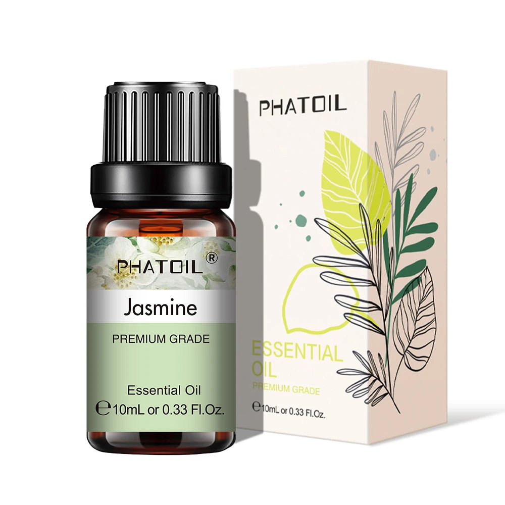 PHATOIL Natural Plant Essential Oil 10ml Eucalyptus Lavender Bergamot Vanilla Peppermint 1PCS Aroma Essential Oils For Diffuser
