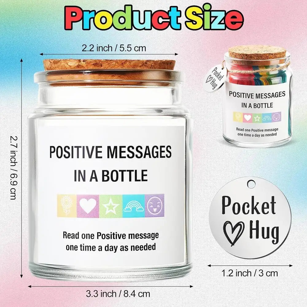 90 Mental Health Positive Messages Mini Motivational Support Card Inspirational Jar Gift for Friends and Family Cheering Up